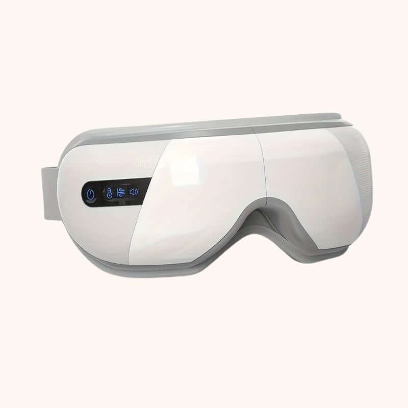 Smart heated eye massager for dry eyes and relaxation