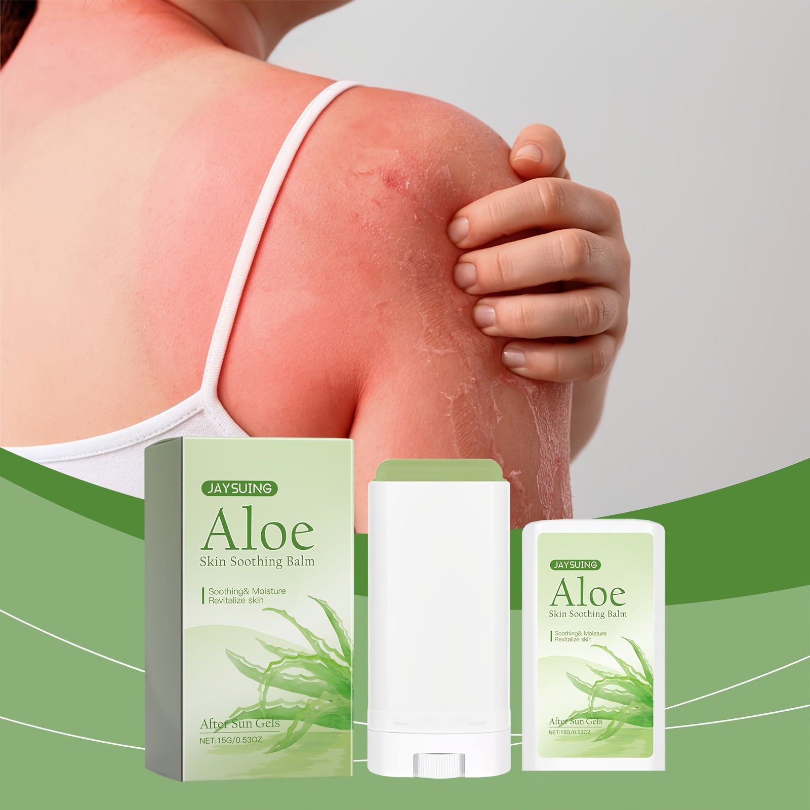 Aloe vera balm for moisturizing and soothing sensitive skin