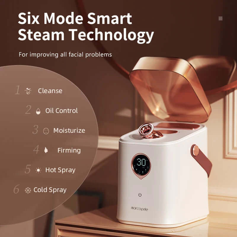 Portable nano facial steamer for glowing skin